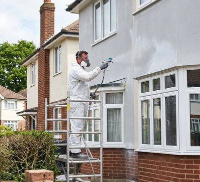Exterior render and decoration finished by our team